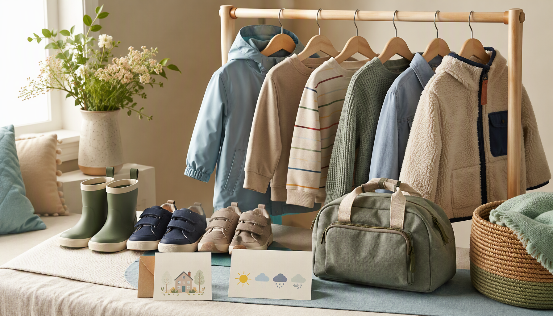 children and family occasion outfit planning lifestyle image