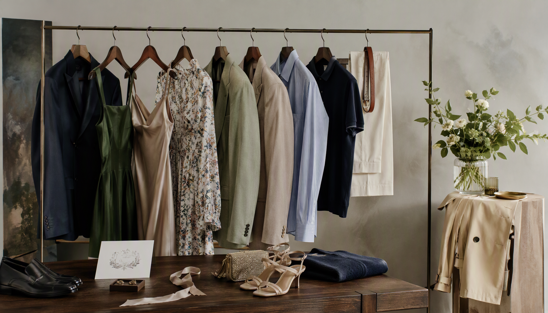 women's special occasion outfit planning lifestyle image